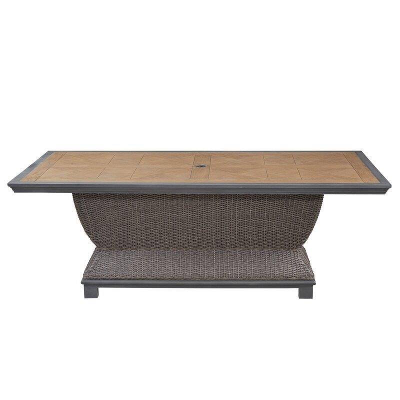 Lucus Rectangular 4 - Person 80'' Long Dining Set with Cushions-furniture