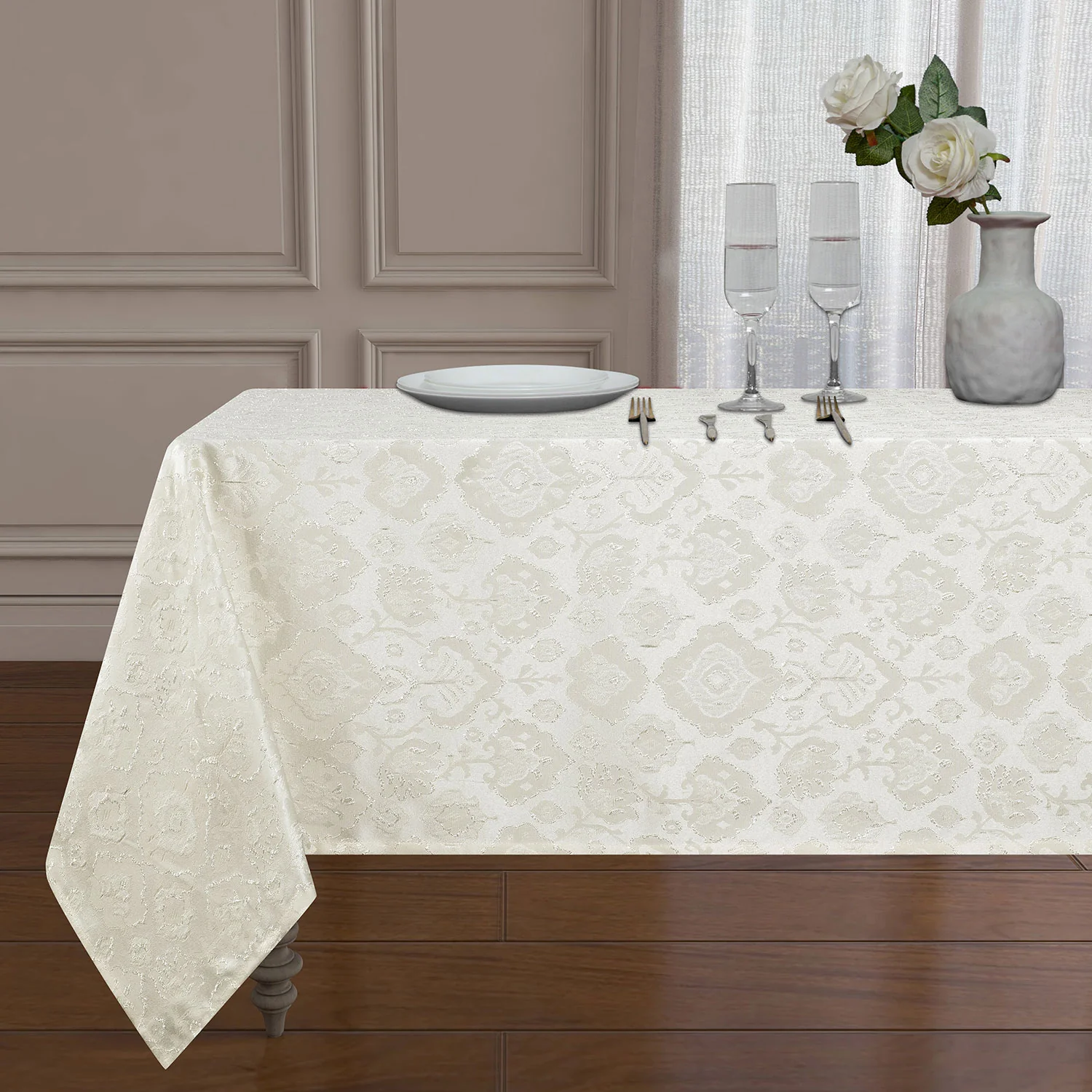 Astoria Jacquard Design Tablecloth
