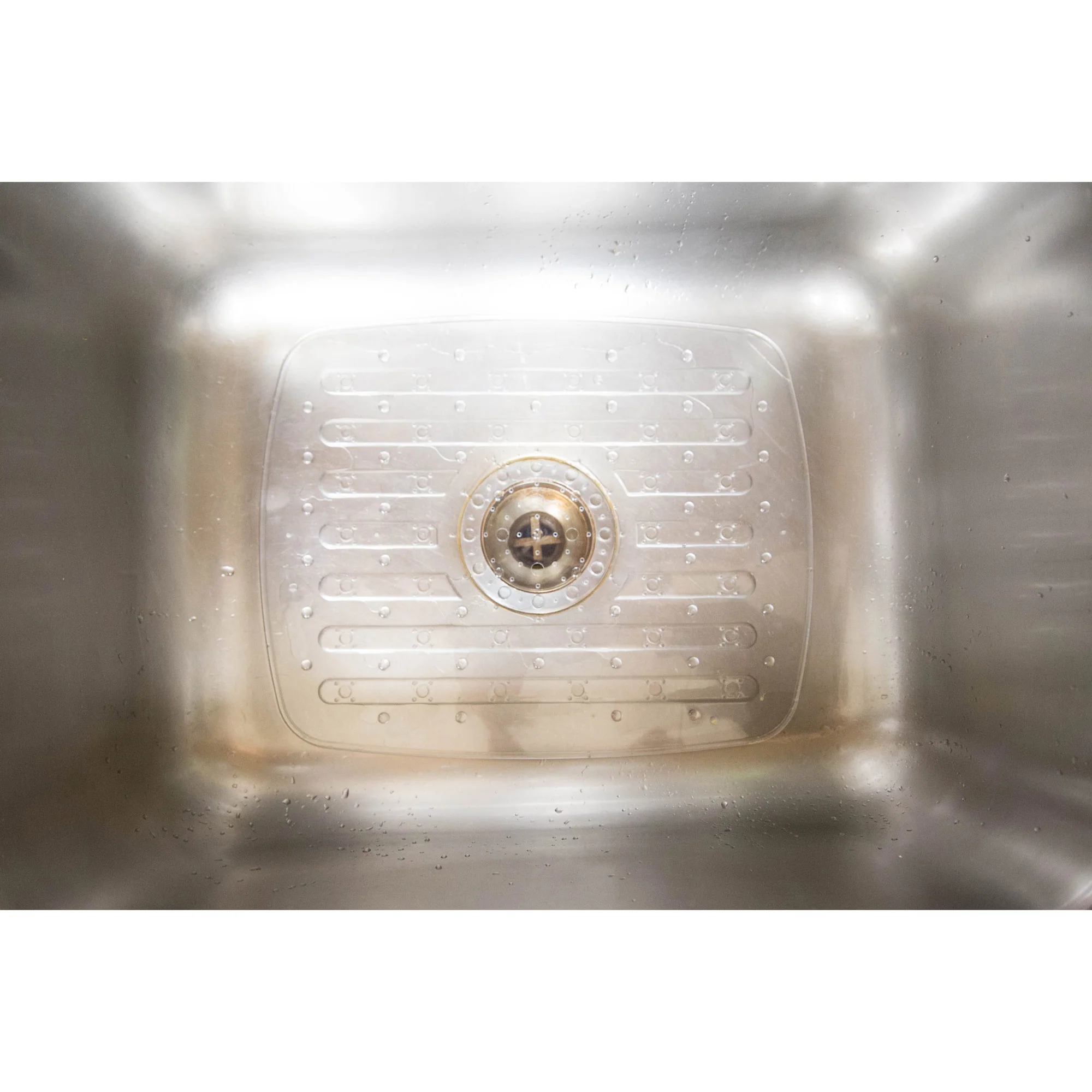 Home Basics Heavy Duty PVC Sink Mat, Clear, 12x16 Inches