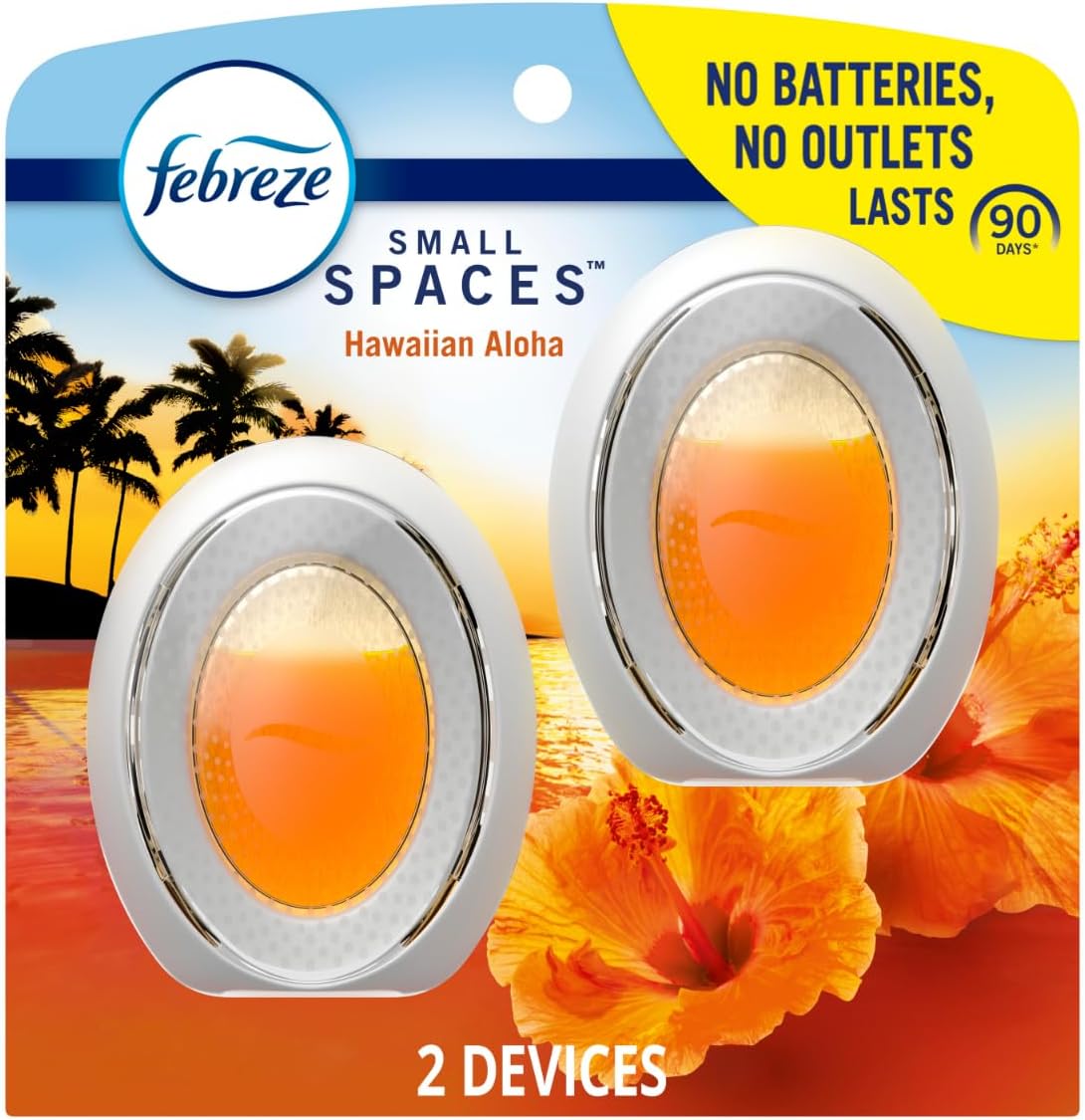 Febreze Small Spaces Air Freshener Linen & Sky, .25 fl. oz., Pack of 4