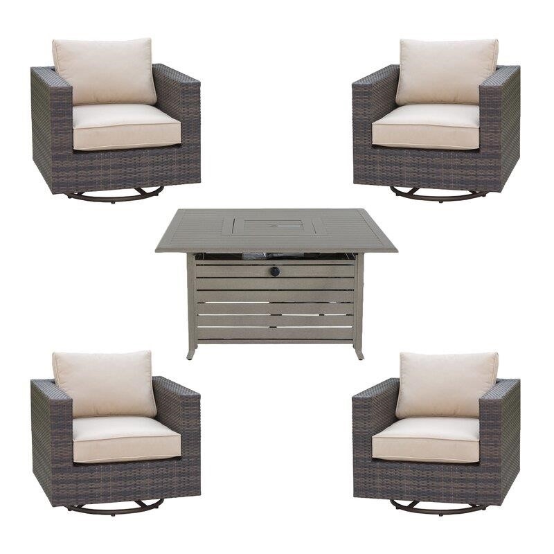 Amarantha 4 - Person Seating Group with Cushions-furniture