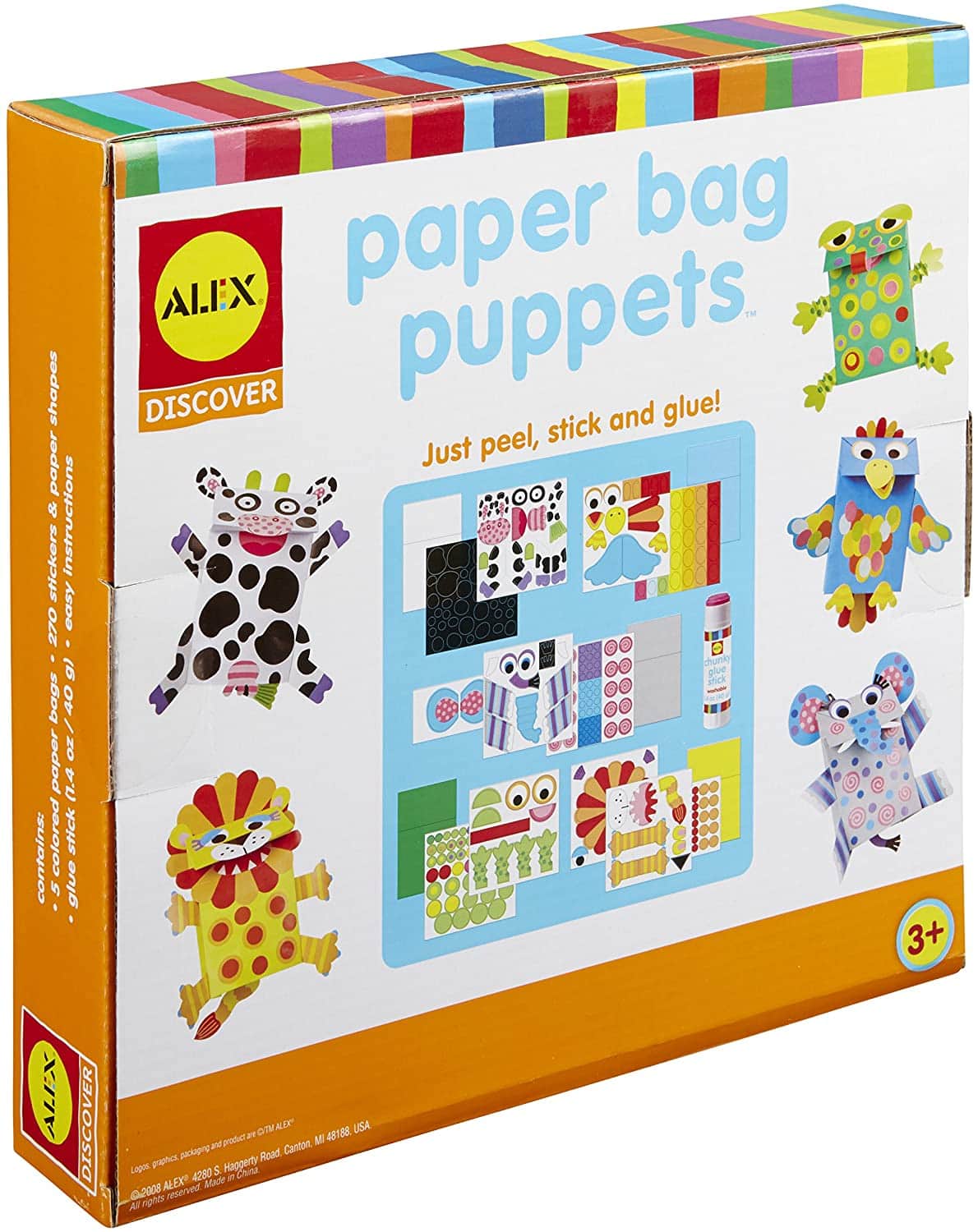ALEX Discover Toys Paper Bag Puppets, 276 Pieces, Ages 3+