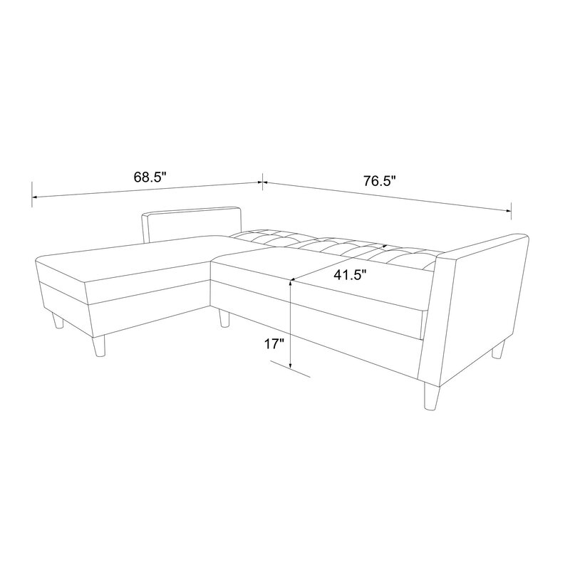 Kayden 84 Wide Reversible Sleeper Sofa & Chaise-furniture