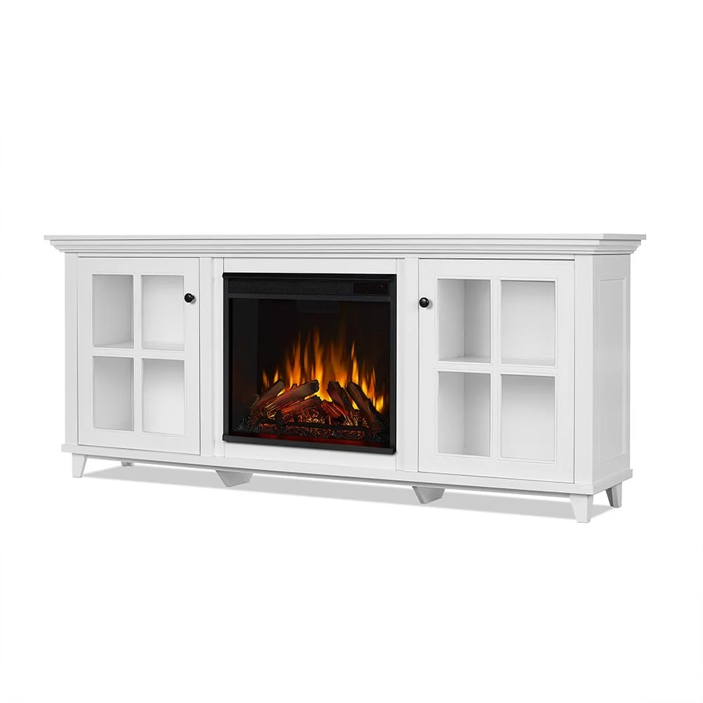 Norwell Infrared Electric Fireplace TV Stand in White