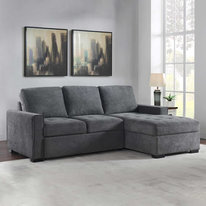 Kendale Sleeper Sofa with Storage Chaise-furniture