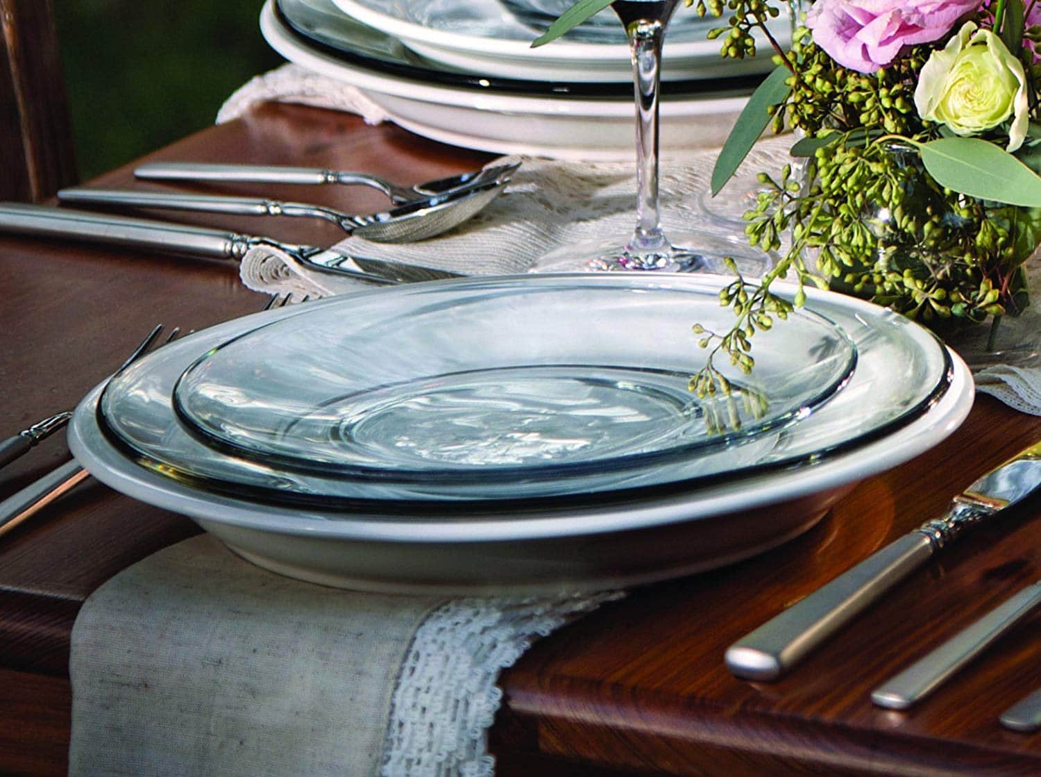 Anchor Hocking Presence Glass Salad Plate, 8-Inches, Set of 12
