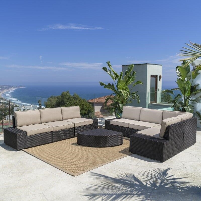Grainne Metal 6 - Person Seating Group with Cushions-furniture