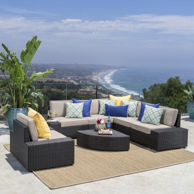 Graison Metal 5 - Person Seating Group with Cushions-furniture