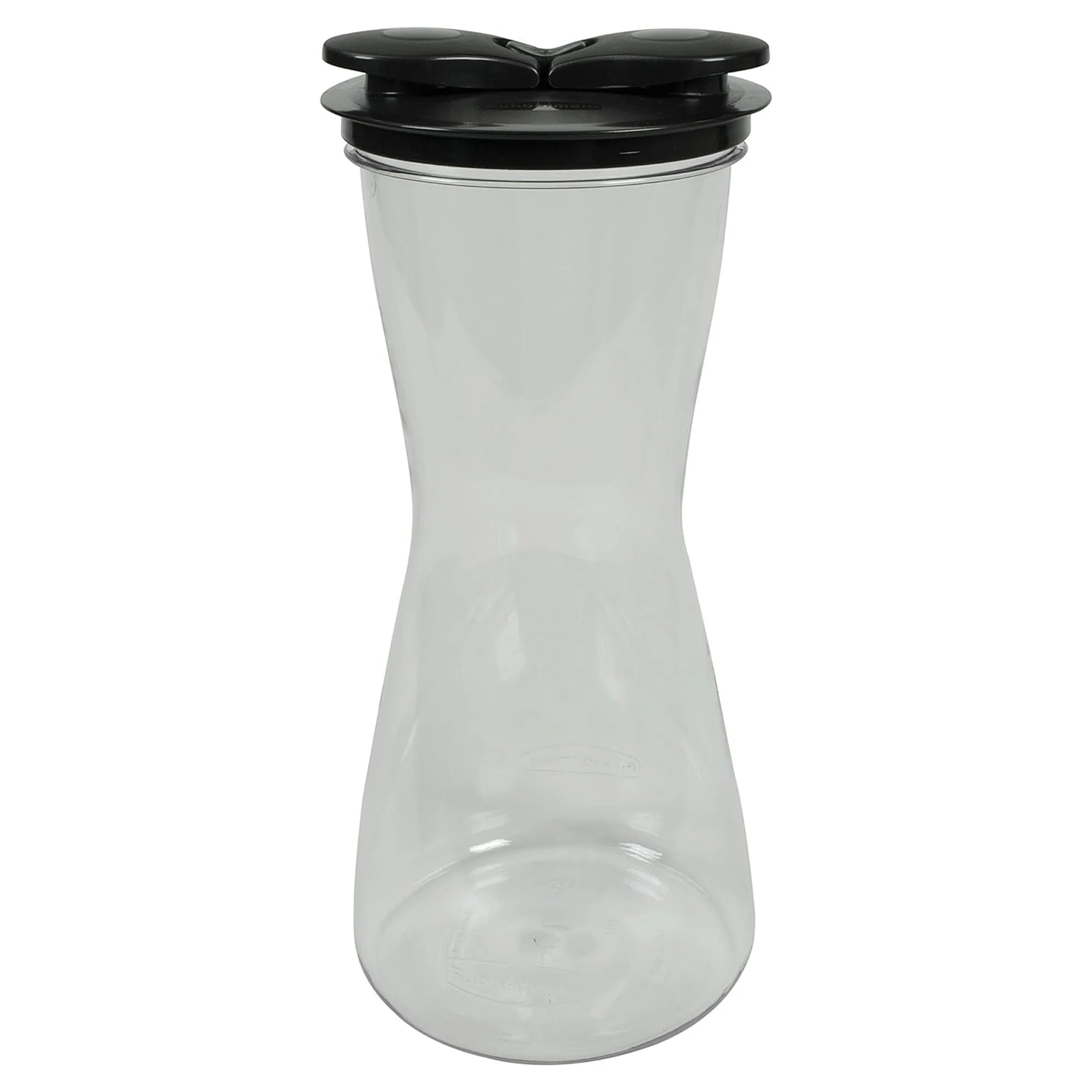 Rubbermaid Carafe with Leak-Proof Lid, Clear-Black, 2 Quart