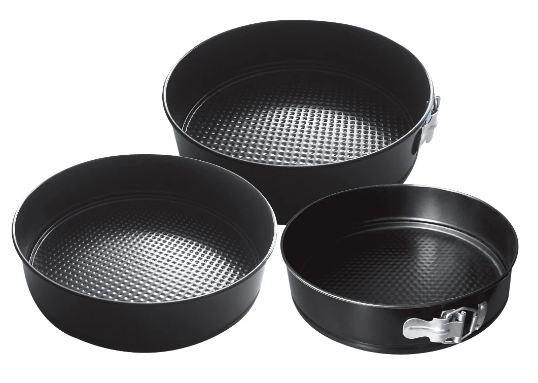 Bakers Wave Non-Stick Springform Baking Pans - 3 Pieces