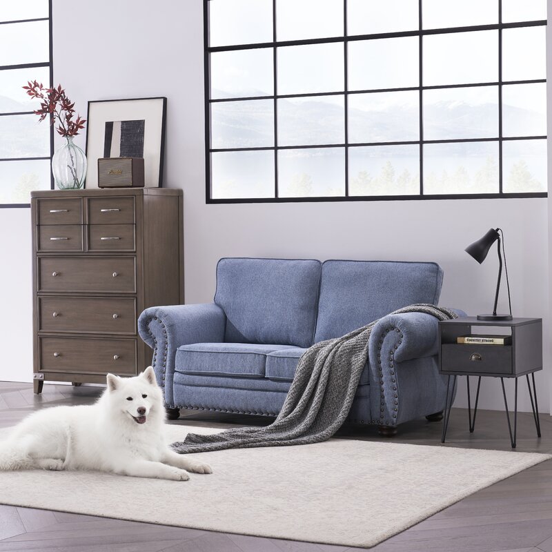 Norberto 66'' Rolled Arm Loveseat-furniture