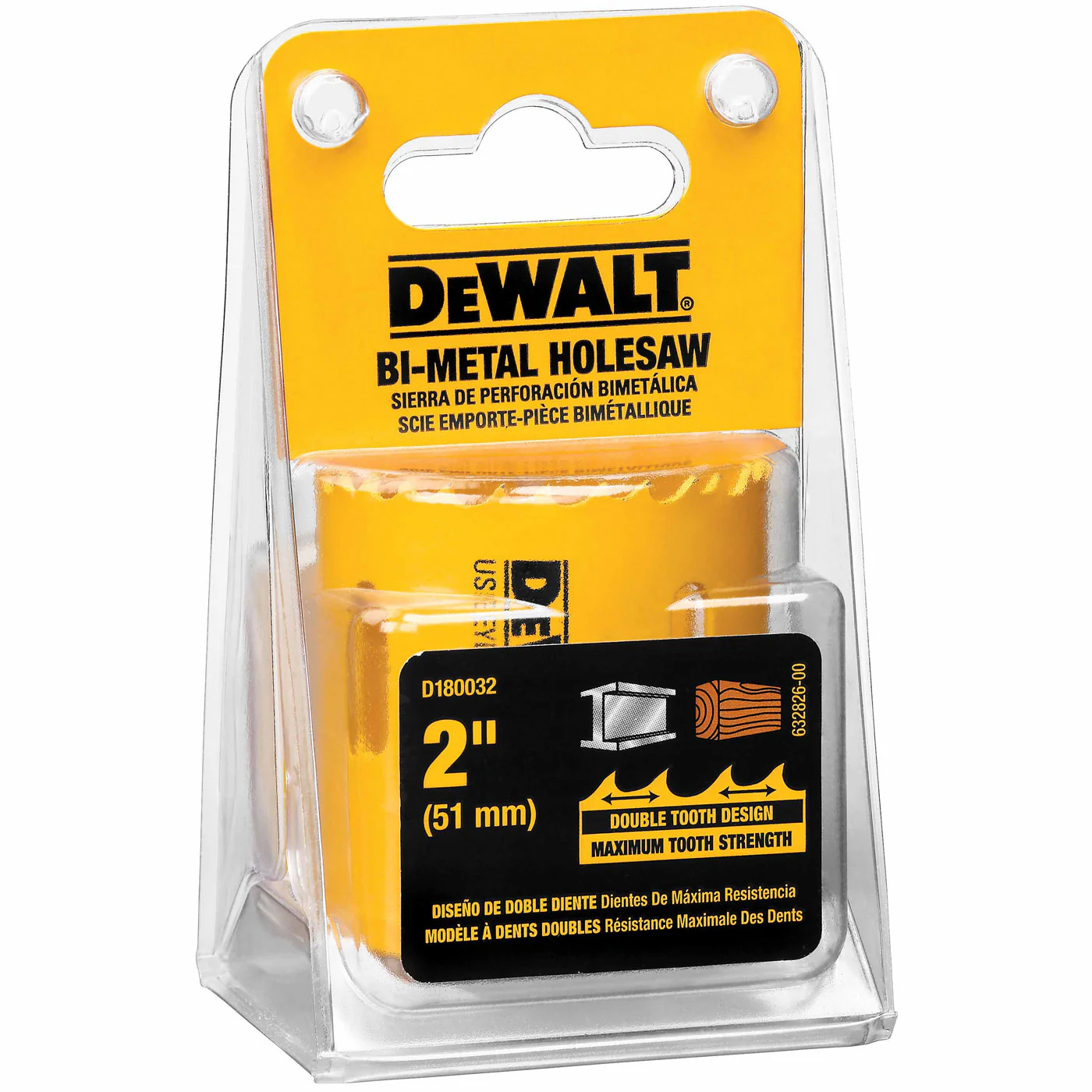 DeWalt D180032 2 (51mm) Bi-Metal Hole Saw