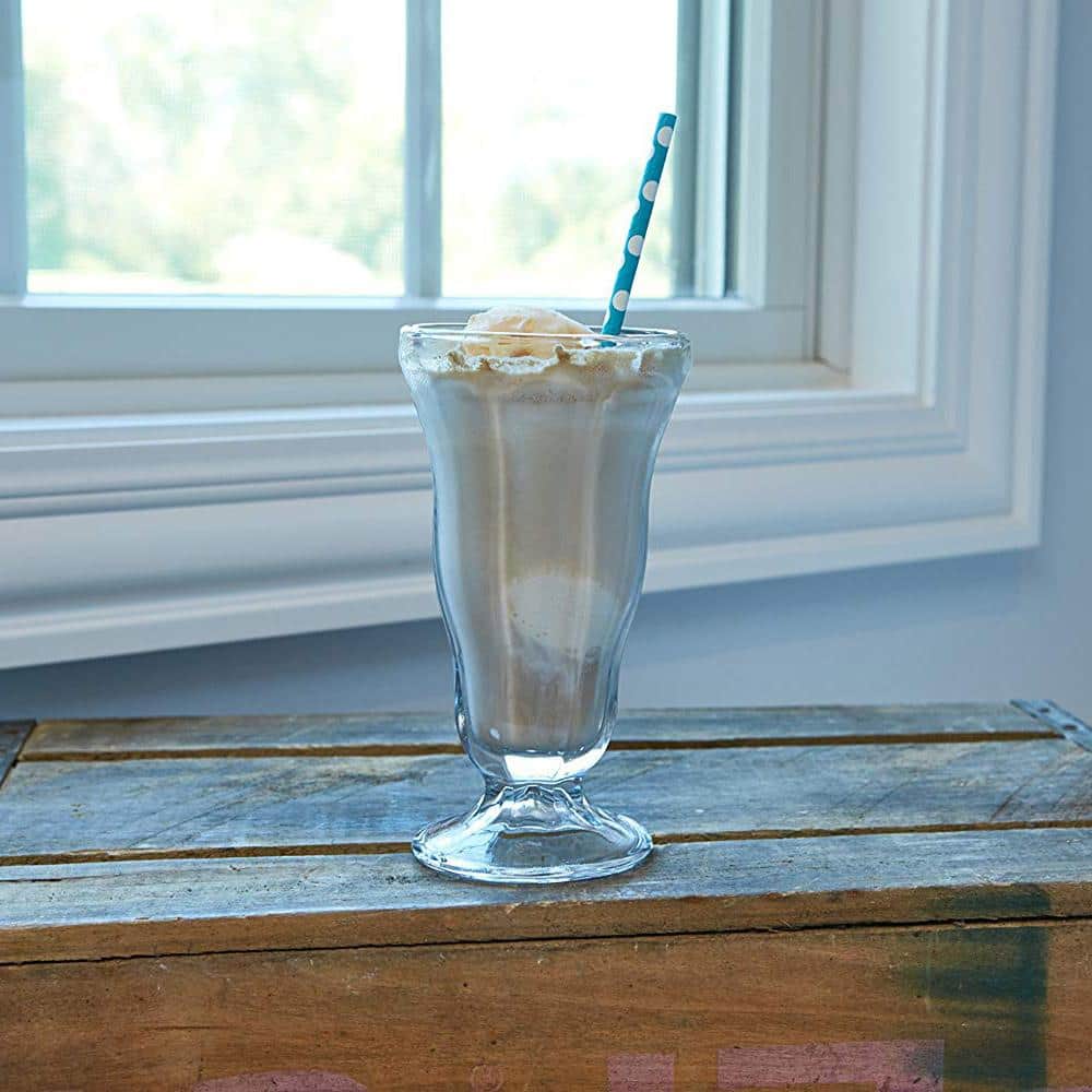 Anchor Hocking Soda Fountain Glass Cups, Set of 12, 12.5 Ounces