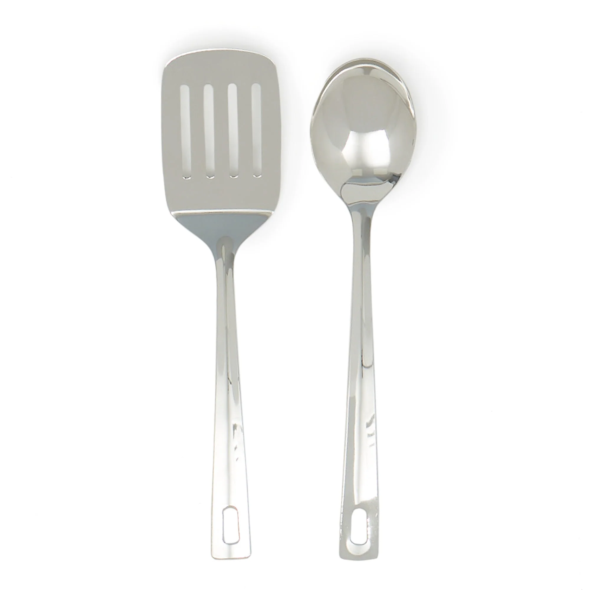 Home Basics 2 Pieces Stainless Steel Serving Tool Set