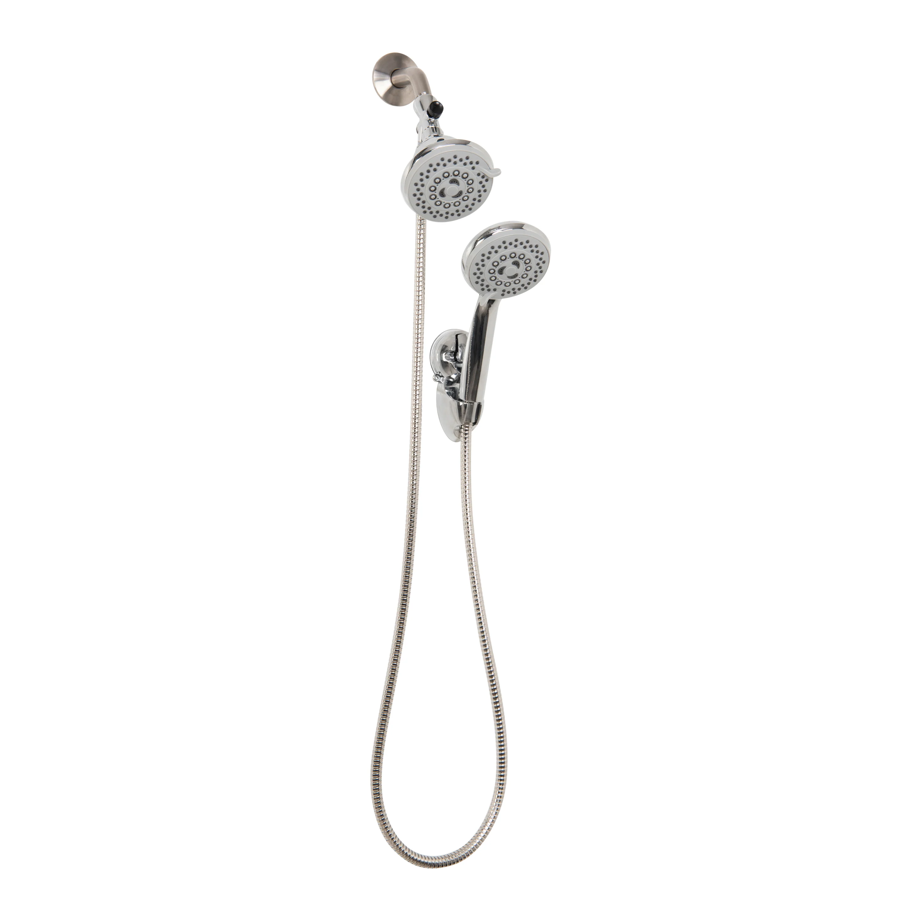 Bath Bliss 5 Function Luxury Dual Shower Head, Grey