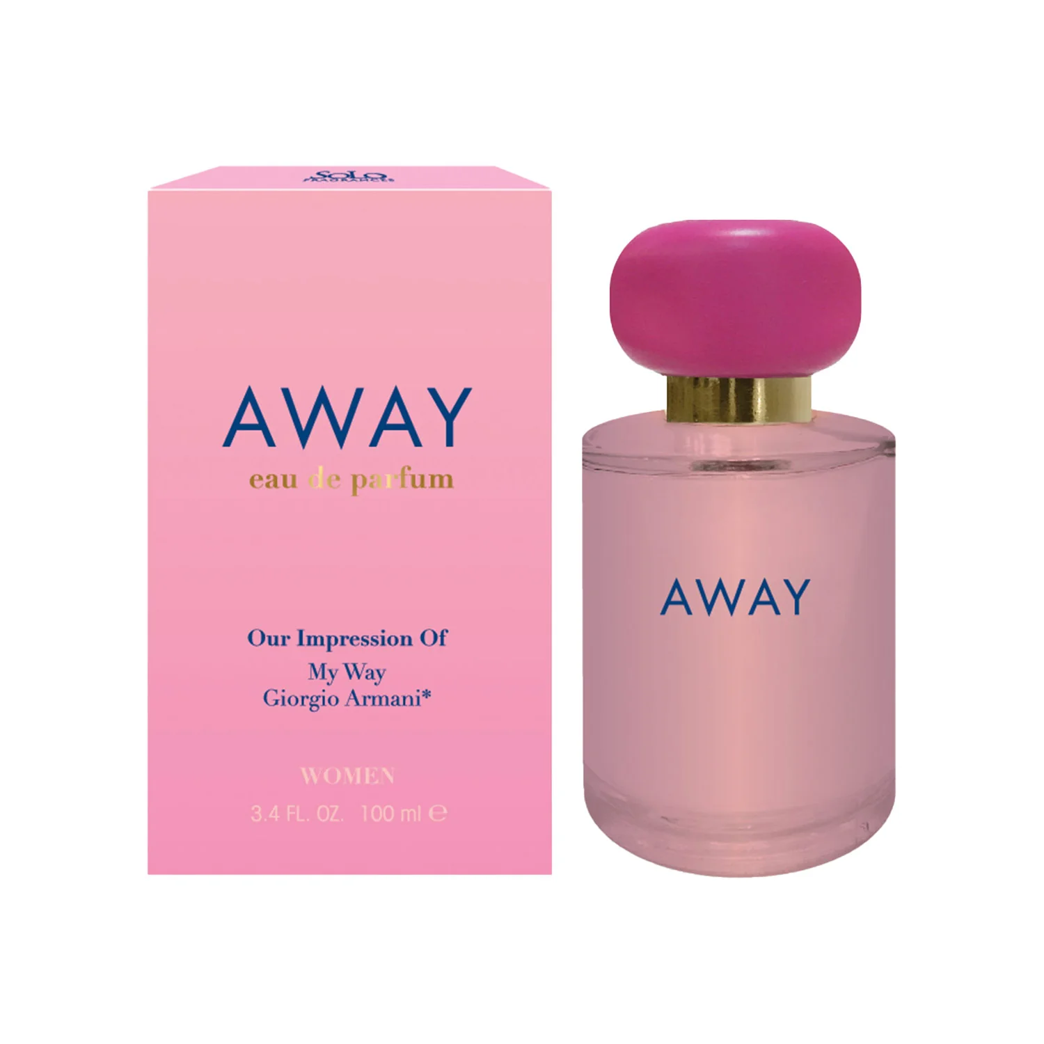 Away Impression Perfume for Woman, 3.4 Ounces