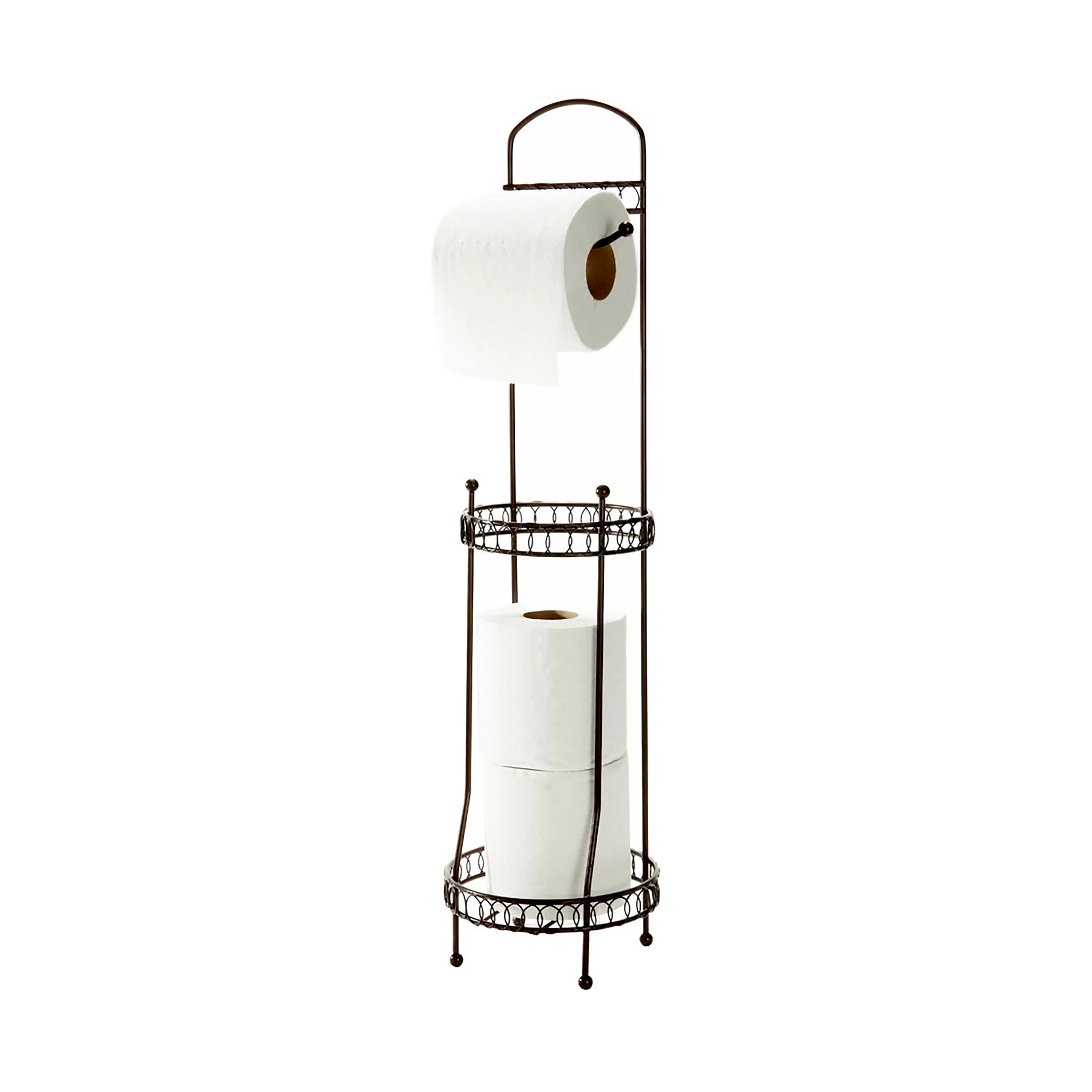 Bath Bliss Curls Design Toilet Tissue Dispenser and Holder in Oil Rubbed Bronze