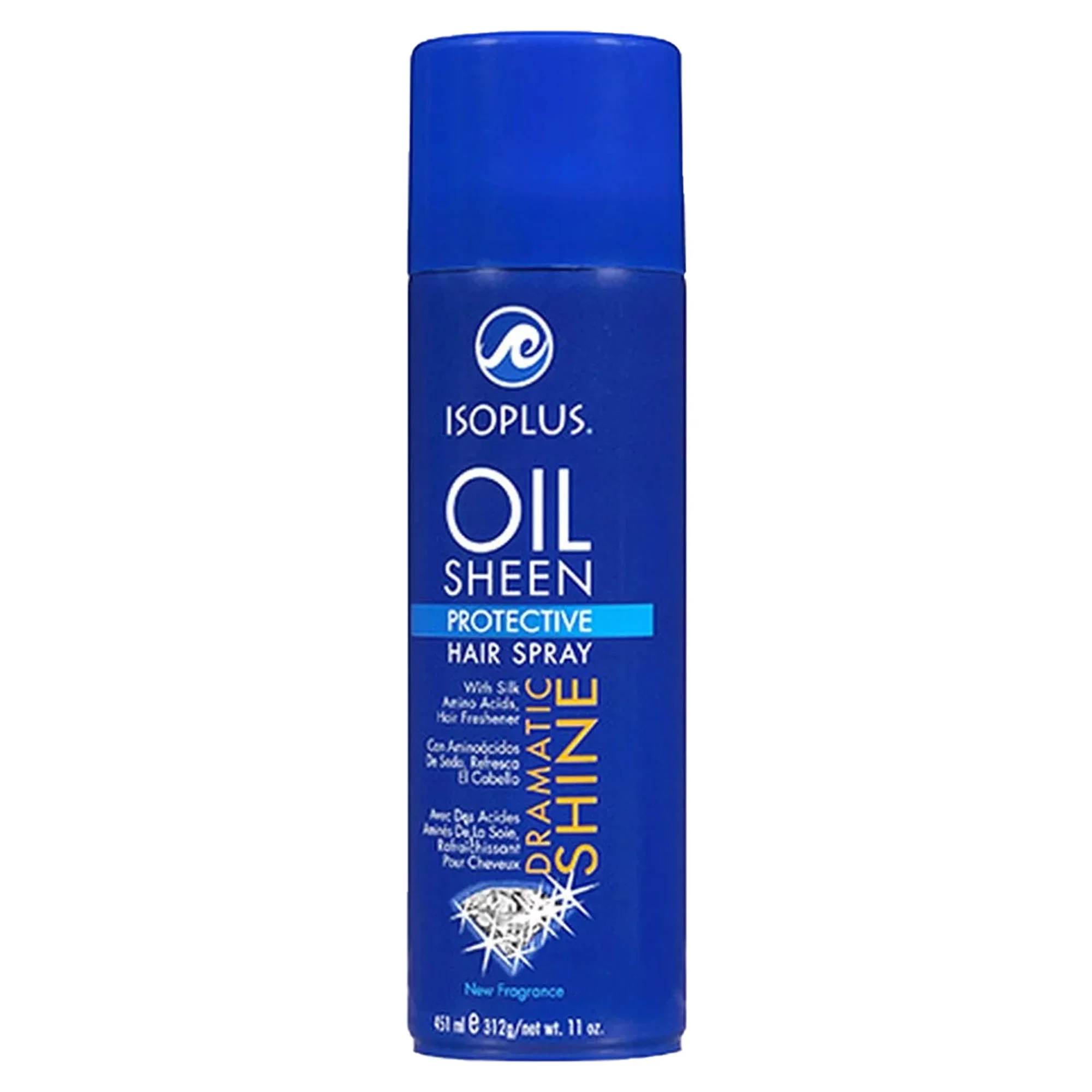 Isoplus Oil Sheen Regular Conditioning Hair Spray, 7 Ounces