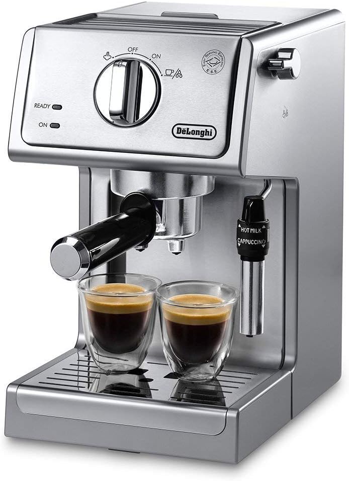 De'Longhi Bar Pump Espresso and Cappuccino Machine, 15, Stainless Steel