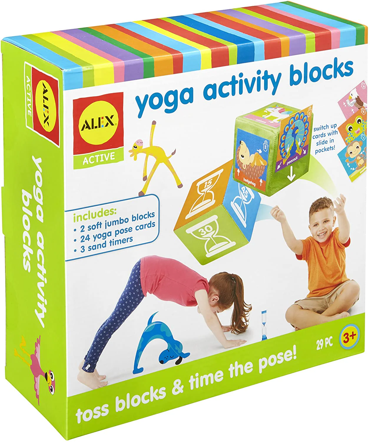 ALEX Toys Yoga Activity Excercise Blocks, 29 Pieces, Ages 3+