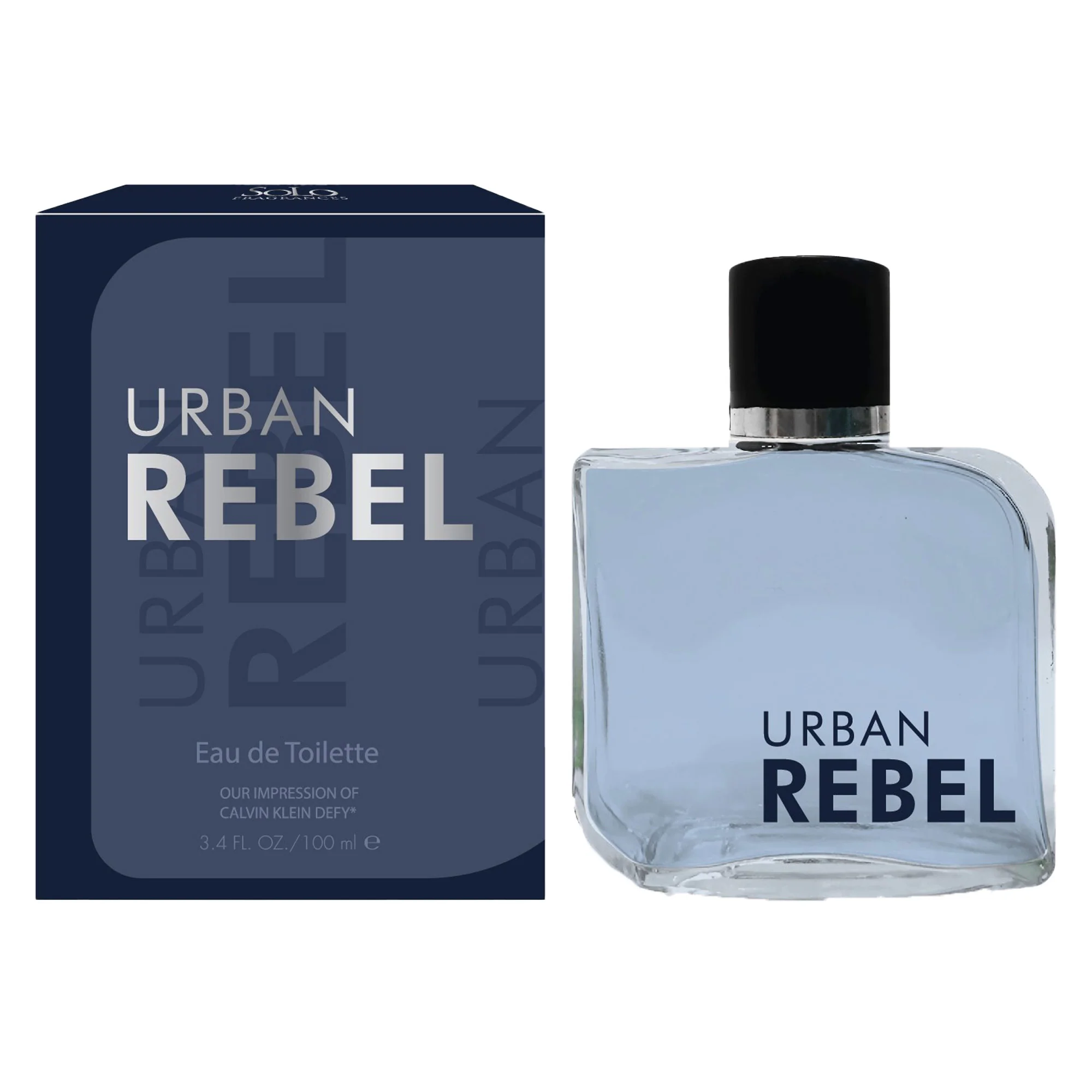 Urban Rebel for Men, Impression of Defy, EAU DE TOILETTE, 3.4 Ounces