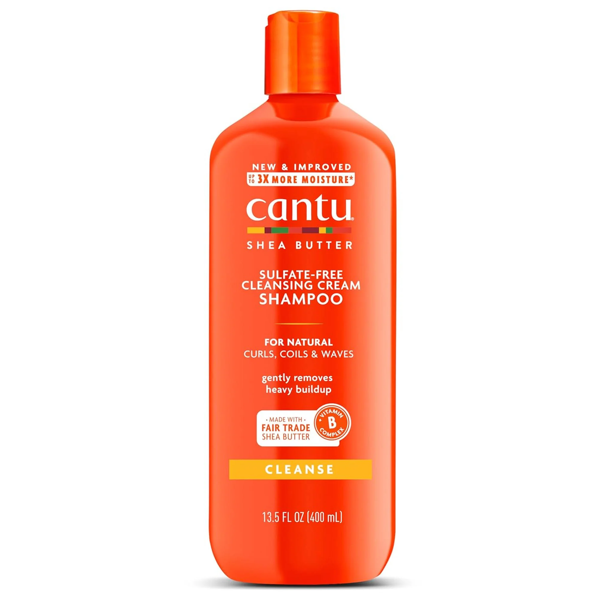 Cantu Shea Butter Sulfate-Free Cleansing Cream Shampoo, 13.5 Ounce