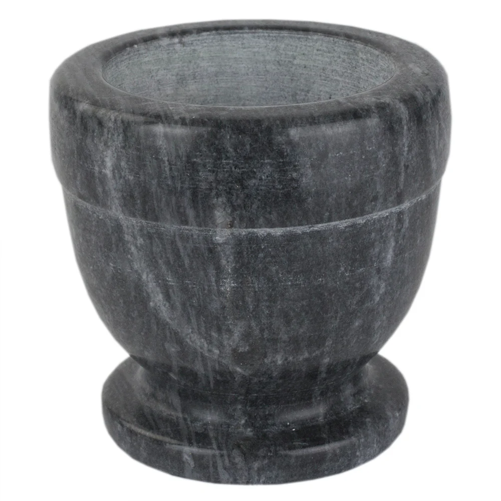 Home Basics Marble Mortar and Pestle, Black