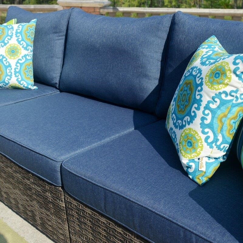 Parachute Wicker/Rattan 360 - Person Seating Group with Cushions-furniture
