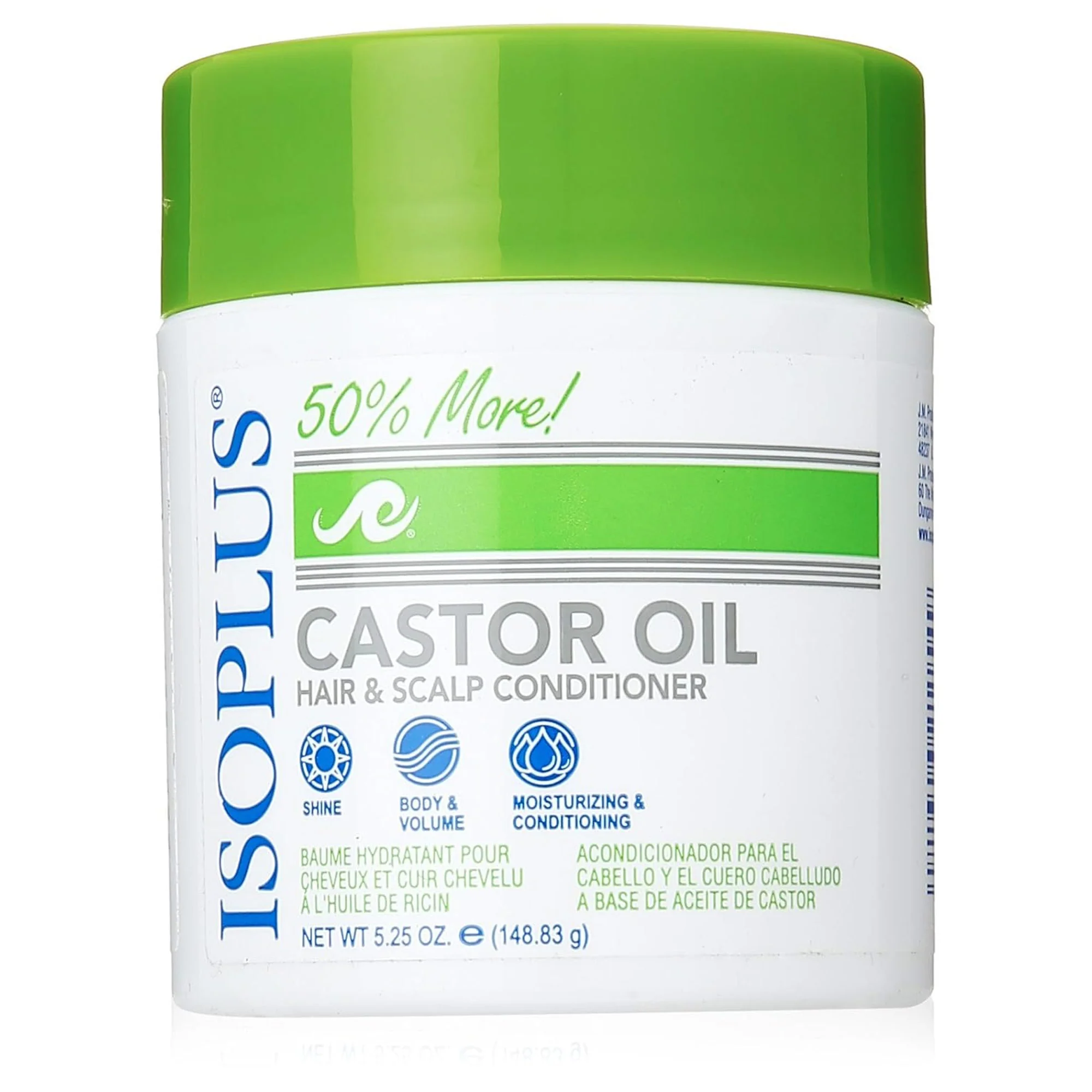 Isoplus Castor Oil Hair & Scalp Conditioner, 5.25 Ounce