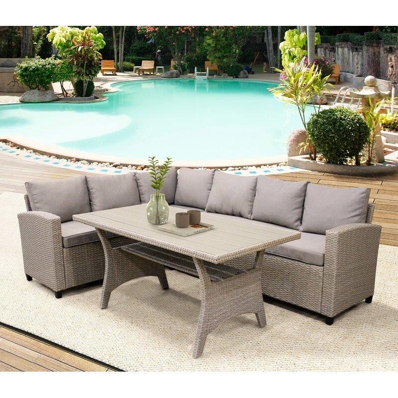 Delia 3 - Piece Rattan Seating Group with Cushions-furniture