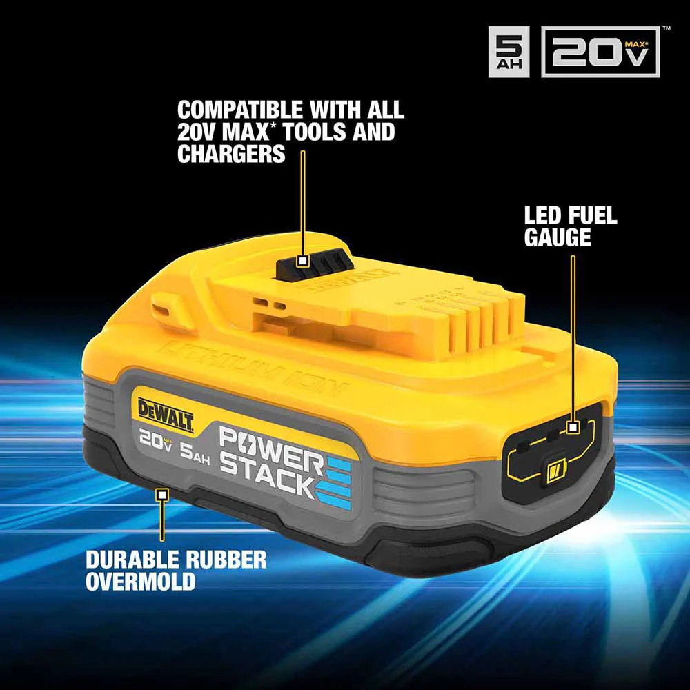DeWalt DCBP520 20V Max PowerStack 5Ah Battery