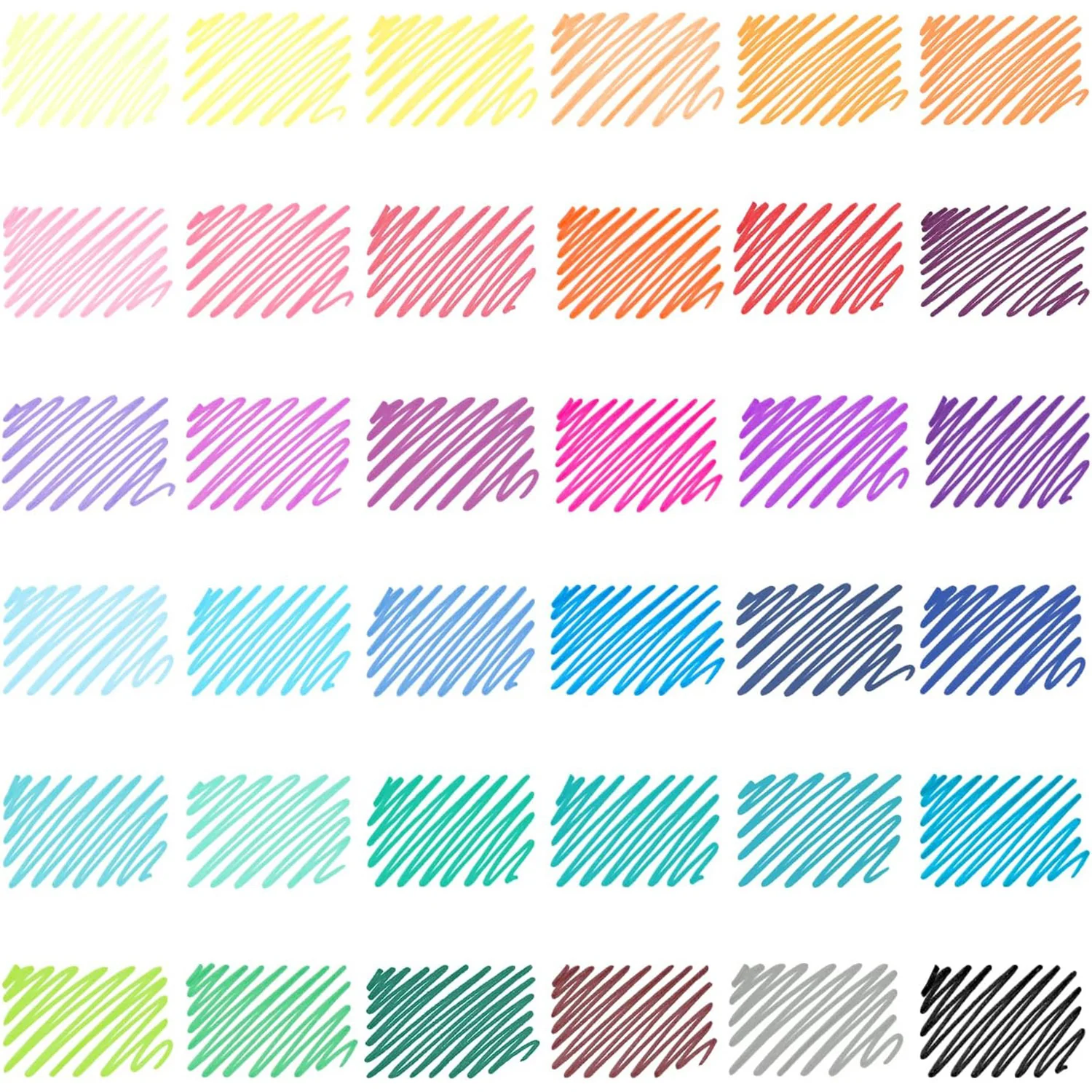 ARTEZA Premium Classic Felt Pens, Assorted Colors, 36 Count