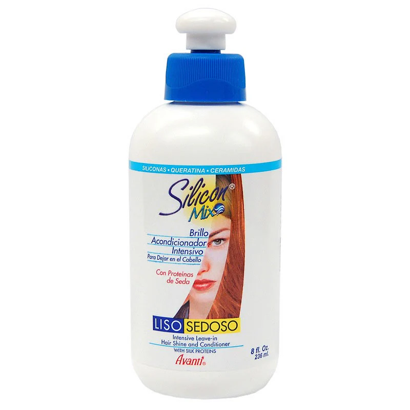 Avanti Silicon Mix Liso Sedoso Leave-In Hair Shine & Conditioner, 8 Ounces