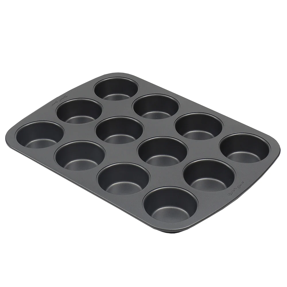 Baker��s Secret Essentials 12-Cup Non-Stick Steel Muffin Pan