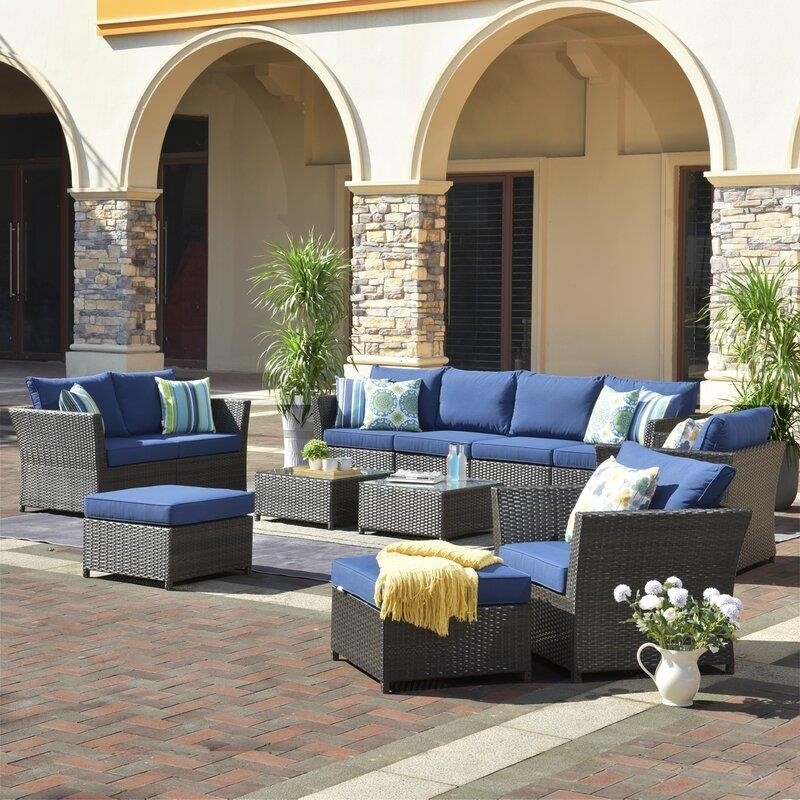 Wicker/Rattan 250 - Person Seating Group with Cushions-furniture