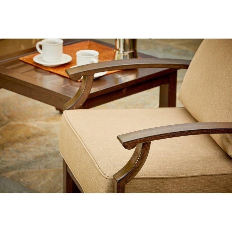 Higden Metal 4 - Person Seating Group with Cushions-furniture