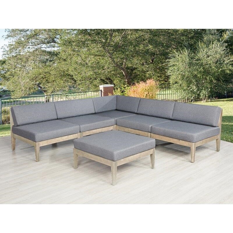 Dalia Solid Wood 5 - Person Seating Group with Cushions-furniture