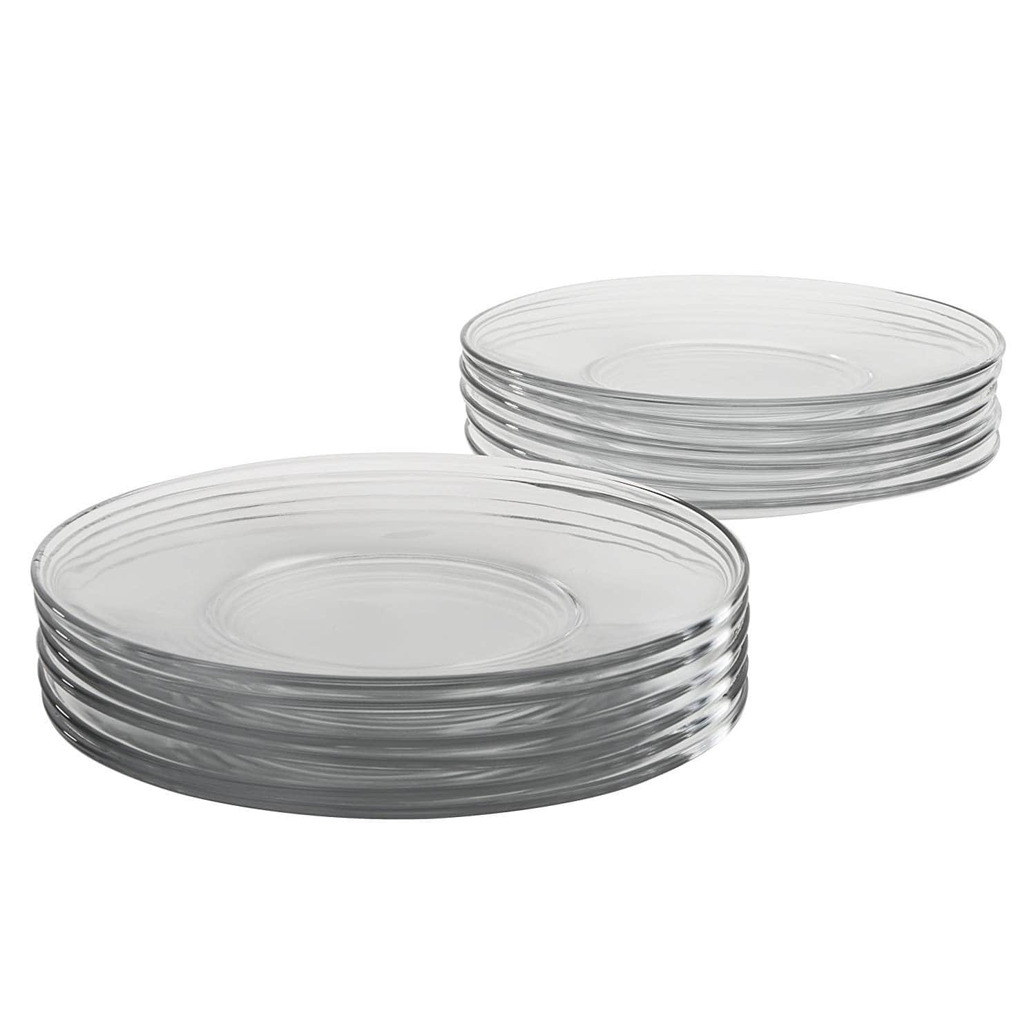 Anchor Hocking Presence Glass Salad Plate, 8-Inches, Set of 12