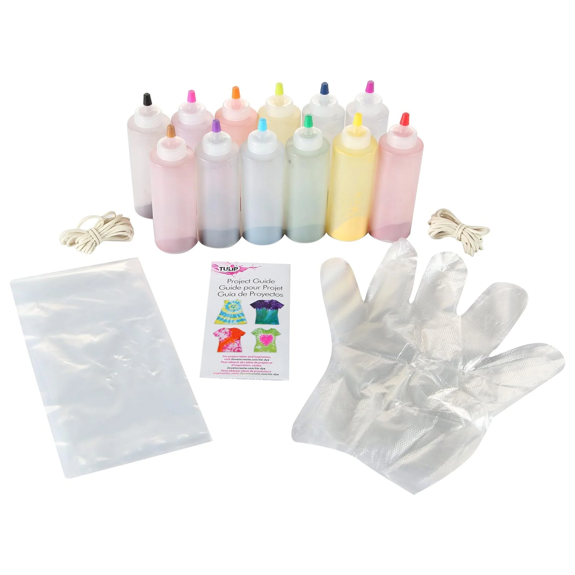 TULIP 70 Piece One-Step Tie-Dye Kit Super Big, 12 Colors