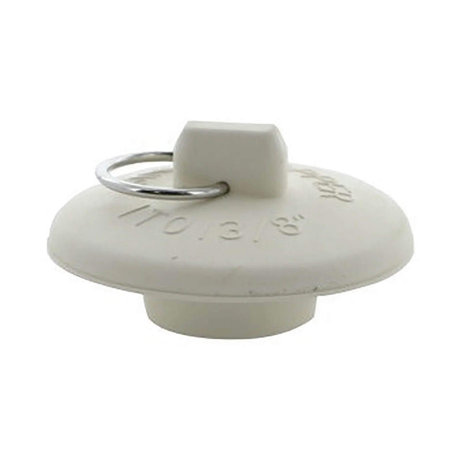 Aqua Plumb Lavatory And Sink Stopper, White, 1 to 1.375 Inches