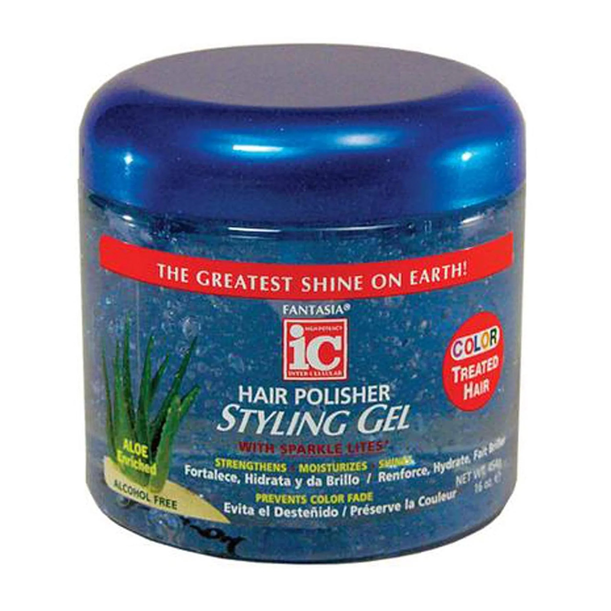 Fantasia IC Hair Polisher Styling Gel with Sparkle Lites, 16 Ounce
