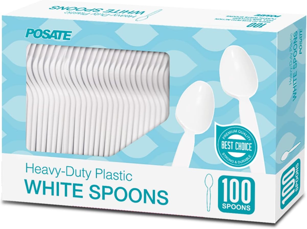 POSATE Clear Knives, Heavy-Duty Crystal (100 Knives)