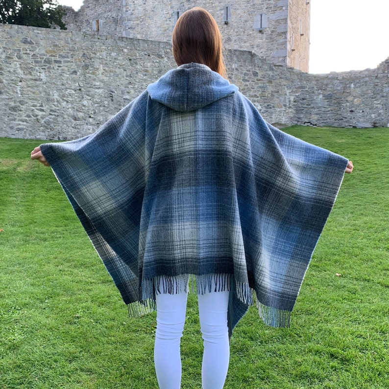 Irish Pure Lambswool Cape, Ruana, Wrap, Shawl - 100% Pure New Wool