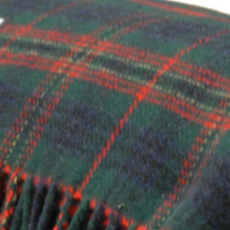 Irish Tartan / Plaid Check Ruana, Wrap, Cape, Cloak -50/50 Merino Wool/Soft Lambswool- Really Warm & Super Soft -unisex- HANDMADE IN IRELAND