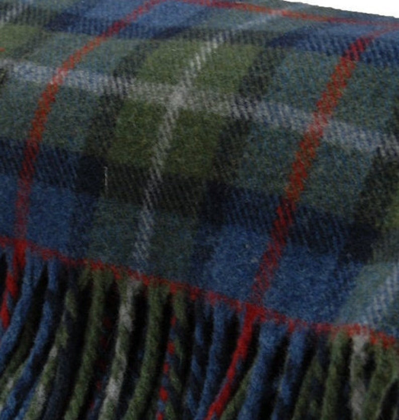 Irish Tartan / Plaid Check Ruana, Wrap, Cape, Cloak -50/50 Merino Wool/Soft Lambswool- Really Warm & Super Soft -unisex- HANDMADE IN IRELAND
