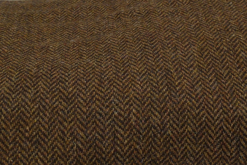Irish Donegal tweed ruana, cape, wrap, arisaid - brown / bronze herringbone - 100% Pure New Wool - unisex - HANDMADE IN IRELAND