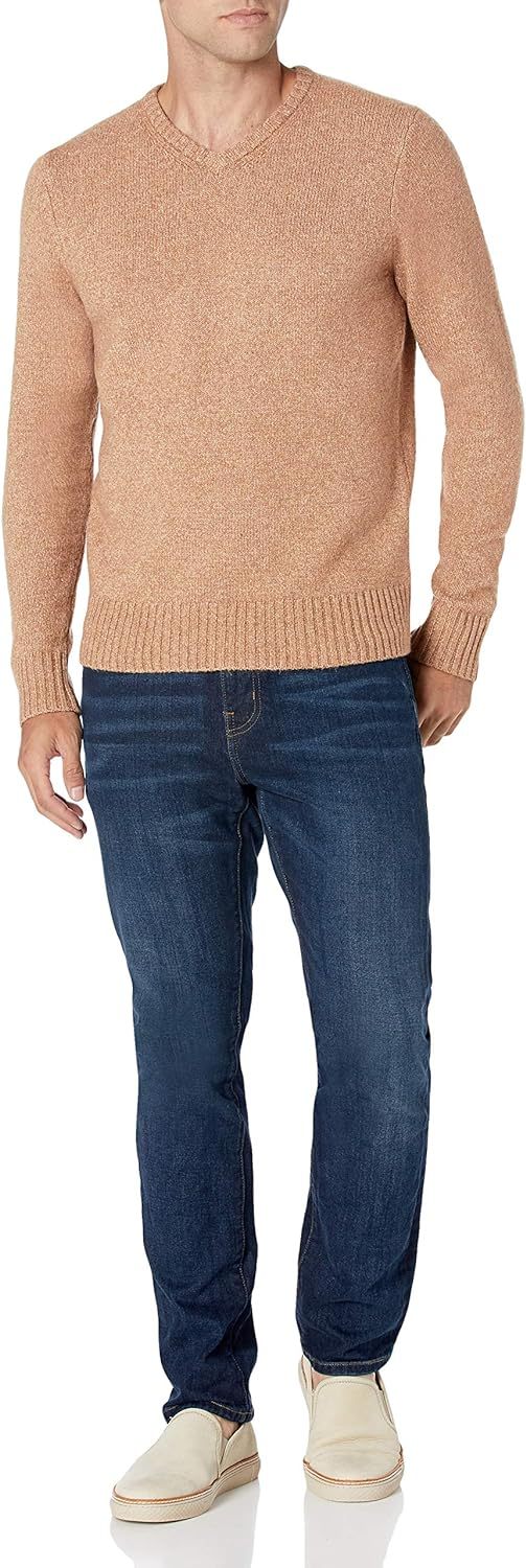 Men's Long-Sleeve Soft Touch V-Neck Sweater