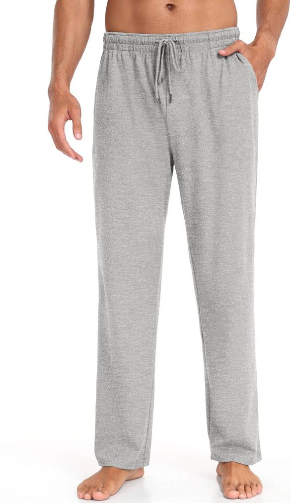 Men Cotton Knit  Yoga Pants Casual