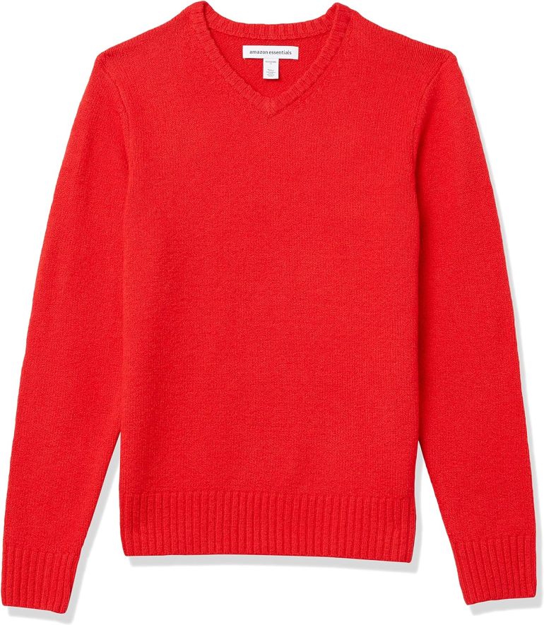 Men's Long-Sleeve Soft Touch V-Neck Sweater