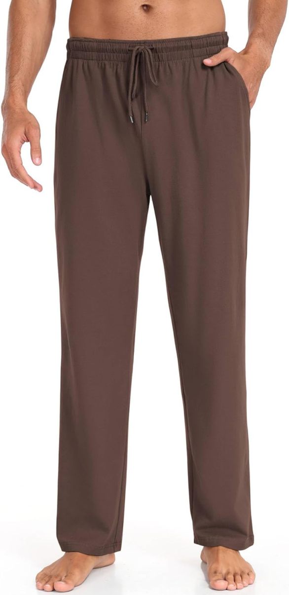 Men Cotton Knit  Yoga Pants Casual